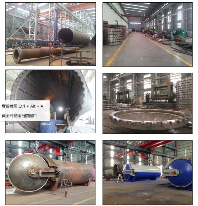 Industrial Carbon Fiber Autoclave 1.95X4M For Aerospace 1 Year Warranty