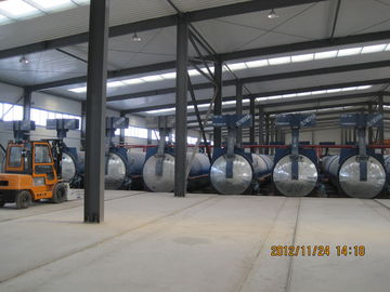 China Concrete Autoclave With Hydraulic Pressure Door-Opening And Safety Interlock supplier