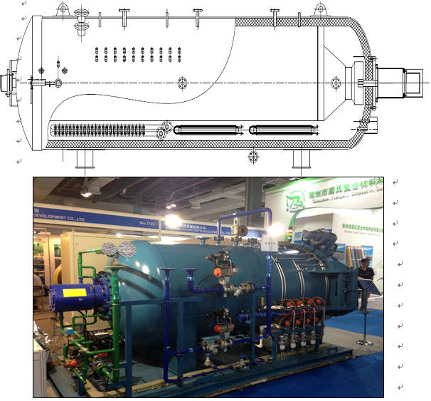 Large Industrial CE Composite Autoclave φ 1.6MX6M For Carbon Fiber