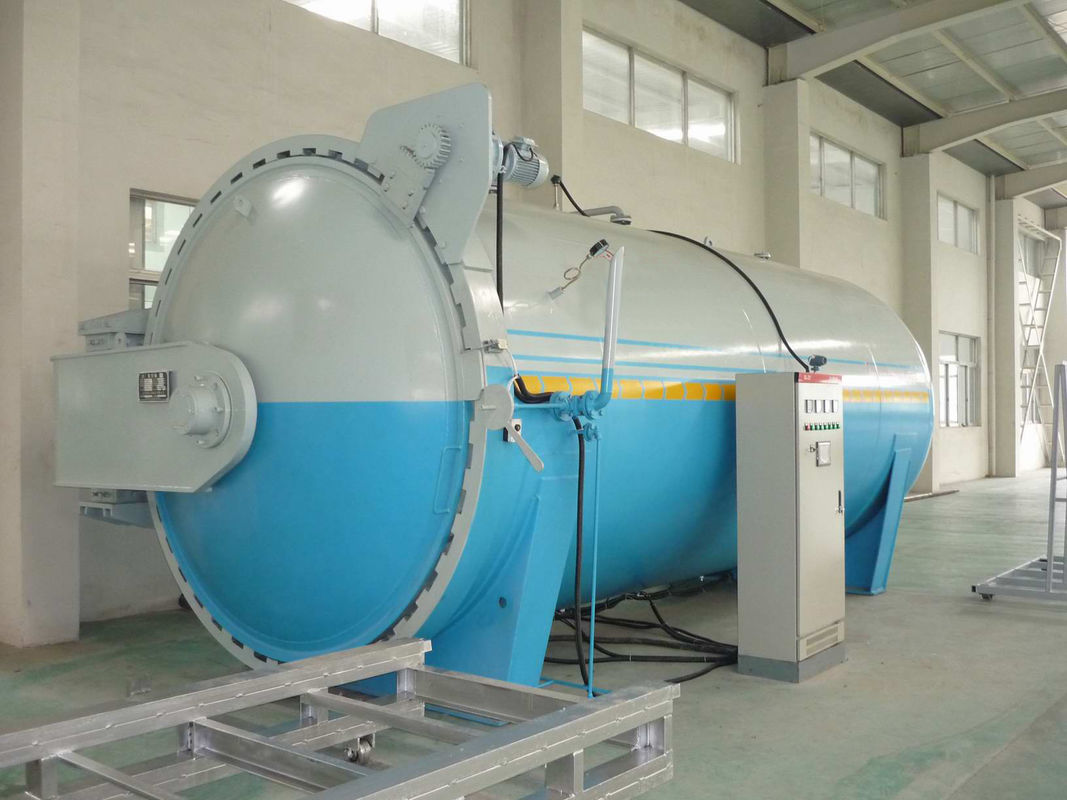 Glass Laminating Autoclave With Electrial Hydraulic Pressure Opening Door For Laminated Glass