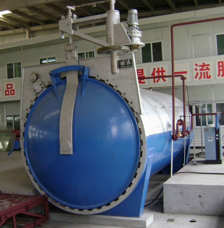 Glass Laminating Autoclave With Electrial Hydraulic Pressure Opening