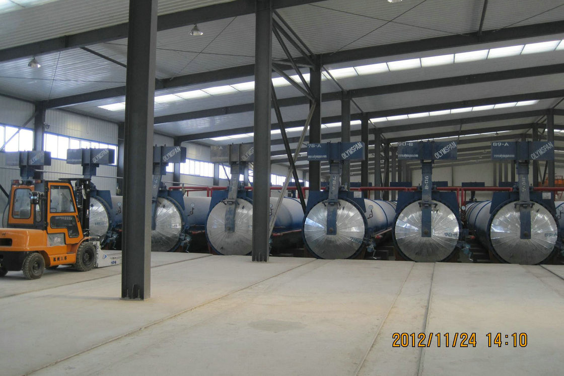 Pressure AAC Steam Chemical Autoclave Block Plant / AAC Production Line 2×31m AAC autoclave