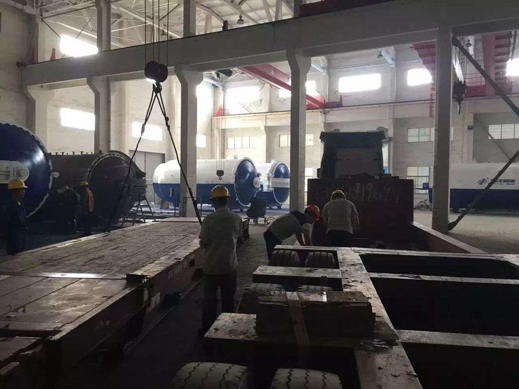 Pneumatic Glass Laminating Autoclave Glass Reactor With TPC Control System Of GB150 Standards