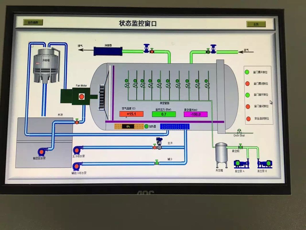 2M Or Customized Inner Diameter Glass Laminating Autoclave Machine / Glass Autoclave For Bricks / Glass / Wood