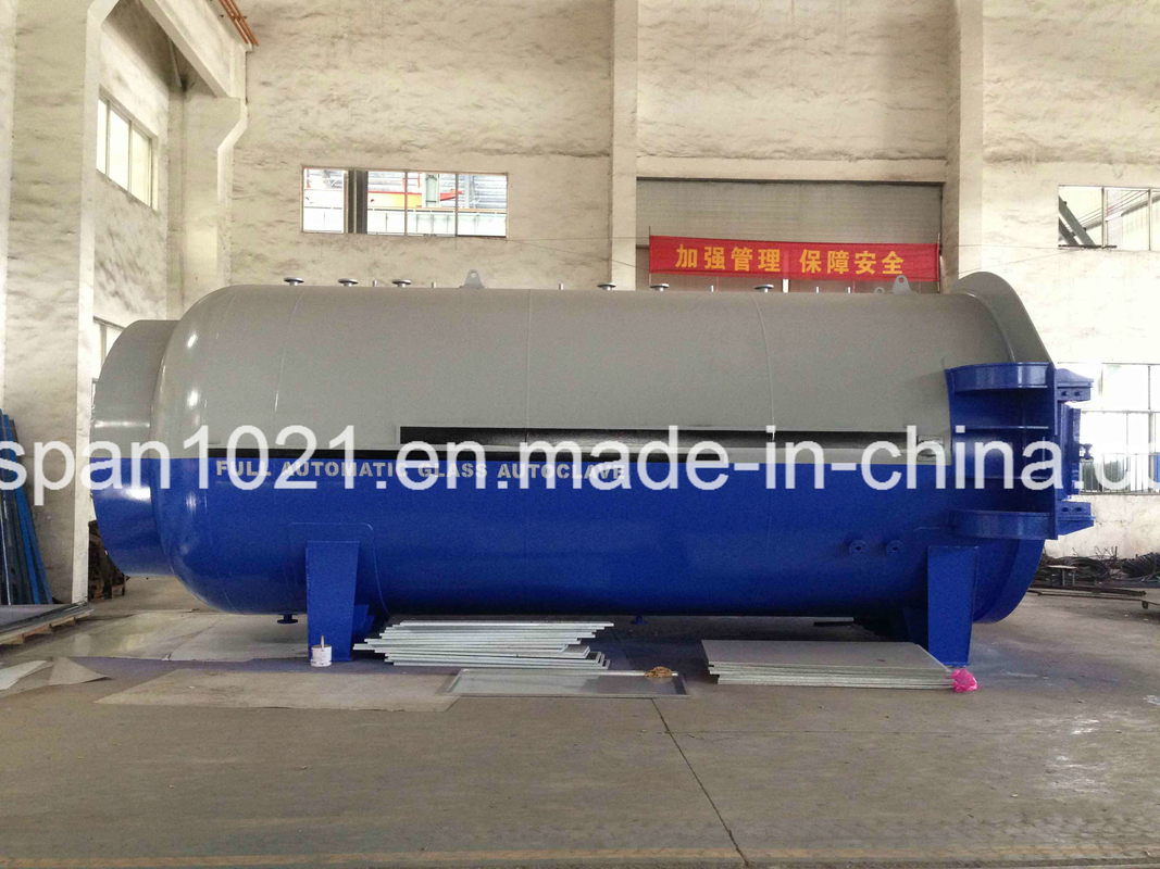 Steam Heating autoclave AAC Plant With External Dimension 32.8m*3.1m*4.0m