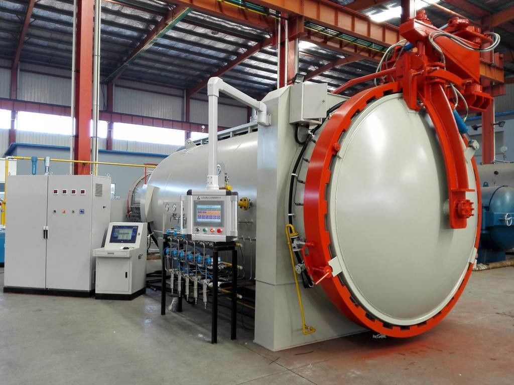 Horizontal Tank High Pressure Autoclave With Inflatable Seals / Circulation Fan And Accurate Temperature Controller