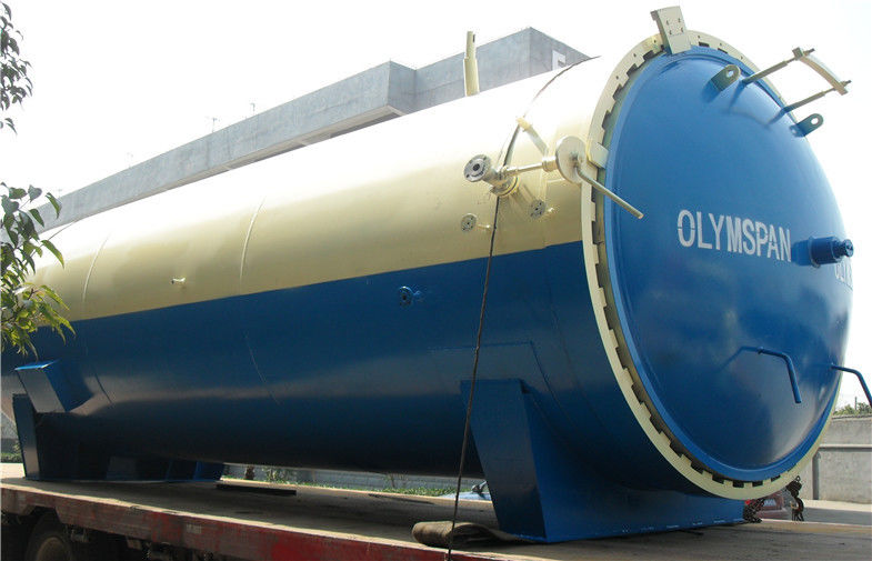 Chemical Laminated Glass Autoclave For Wood / Brick / Rubber / Food , Φ2.5 m