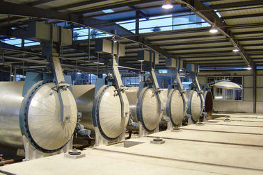 Pressure AAC Steam Chemical Autoclave Block Plant / AAC Production Line 2×31m AAC autoclave supplier